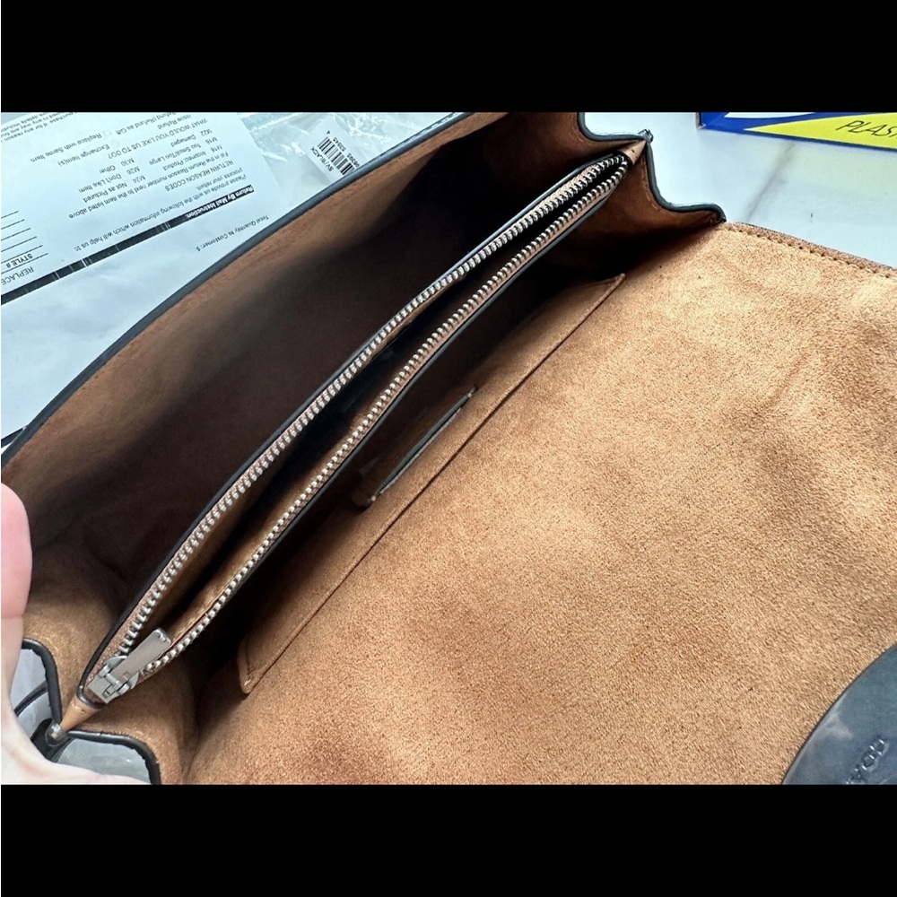 Coach Black Leather Top-Handle Satchel - Picture 3 of 8